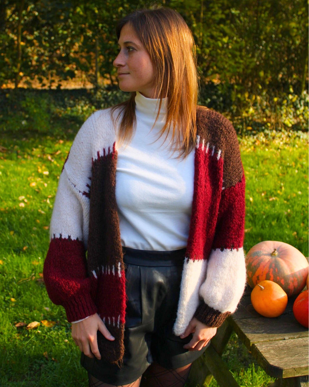 Gilet tricolore en maille