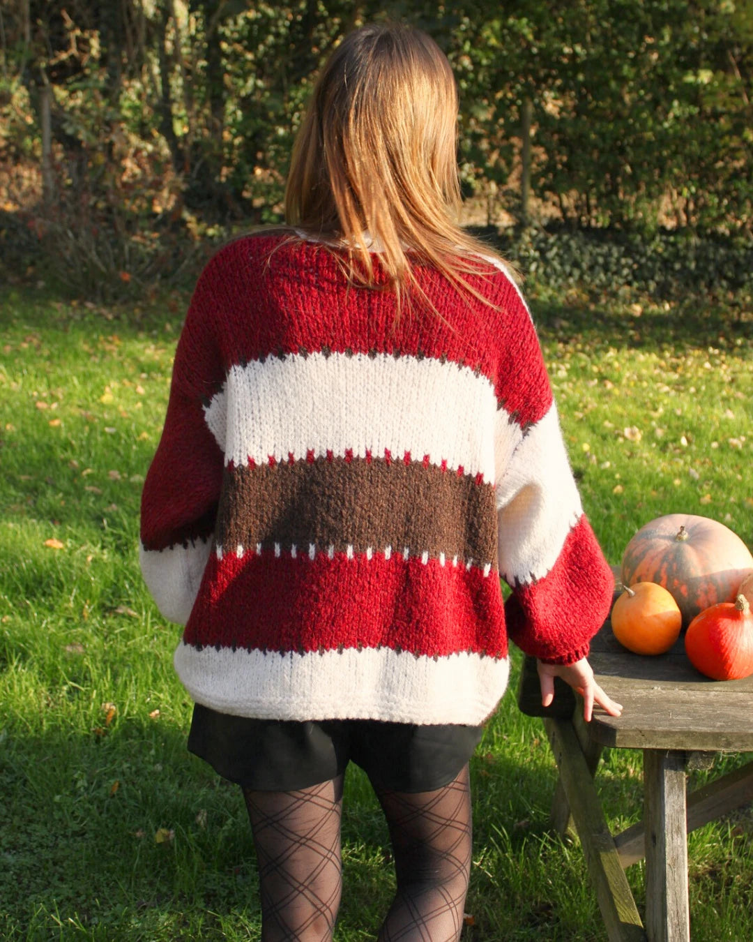 Gilet tricolore en maille 