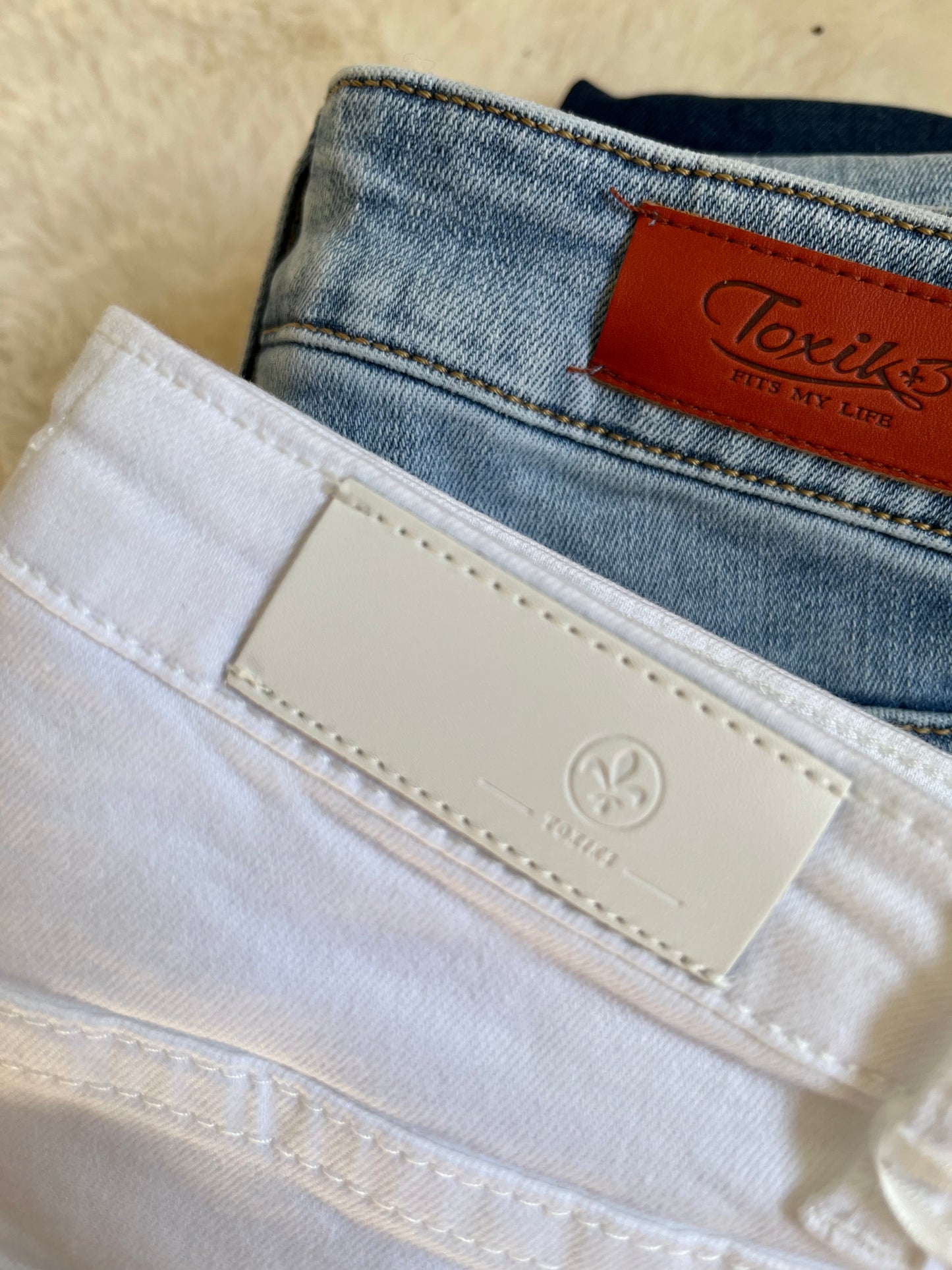 Jean blanc taille haute slim stretch Toxik3